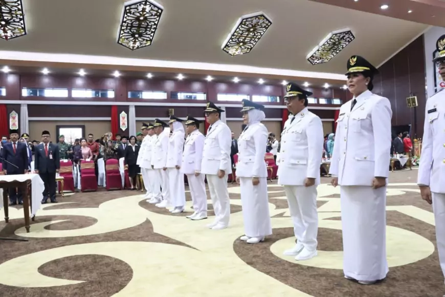 Gubernur Lantik 10 Penjabat Kepala Daerah di Kalteng