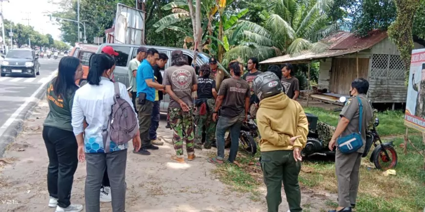 Satpol PP Palangka Raya Tertibkan Anak Jalanan di Jalan Yos Sudarso – Jalan Raya Galaxy