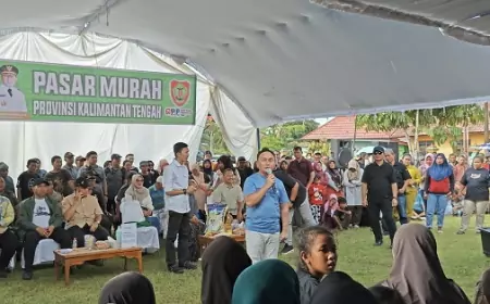 Gubernur Kalteng Buka Pasar Murah Serentak di Lima Lokasi