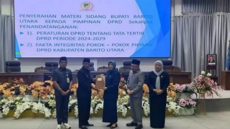 Pj Sekda Barito Utara Hadiri Dua Agenda Rapat Paripurna di DPRD