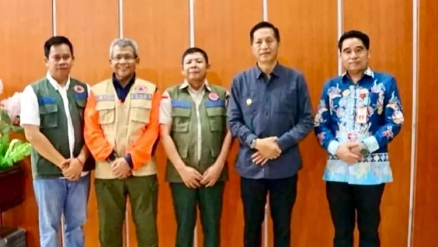 Pj Bupati Barito Utara Terima Kunjungan BNPB Pusat