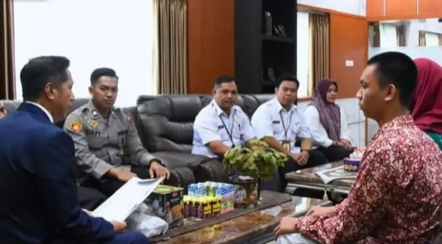 Empat Calon Paskibraka Audiensi dengan Pj Bupati Barito Utara