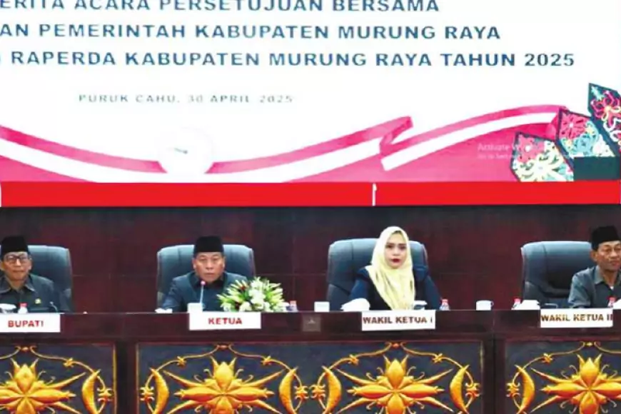 Empat Raperda Disahkan Jadi Perda, DPRD dan Pemkab Murung Raya Sepakati Langkah Tindak Lanjut