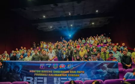 Korem 102/Panju Panjung Gelar Komsos Kreatif Lewat Pemutaran Film Nasional "Believe" di Palangka Raya