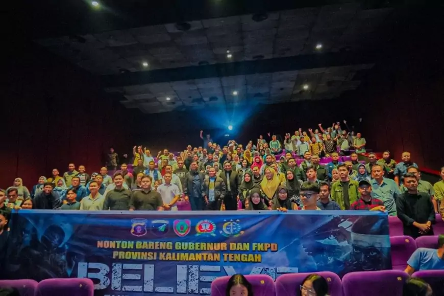 Korem 102/Panju Panjung Gelar Komsos Kreatif Lewat Pemutaran Film Nasional "Believe" di Palangka Raya